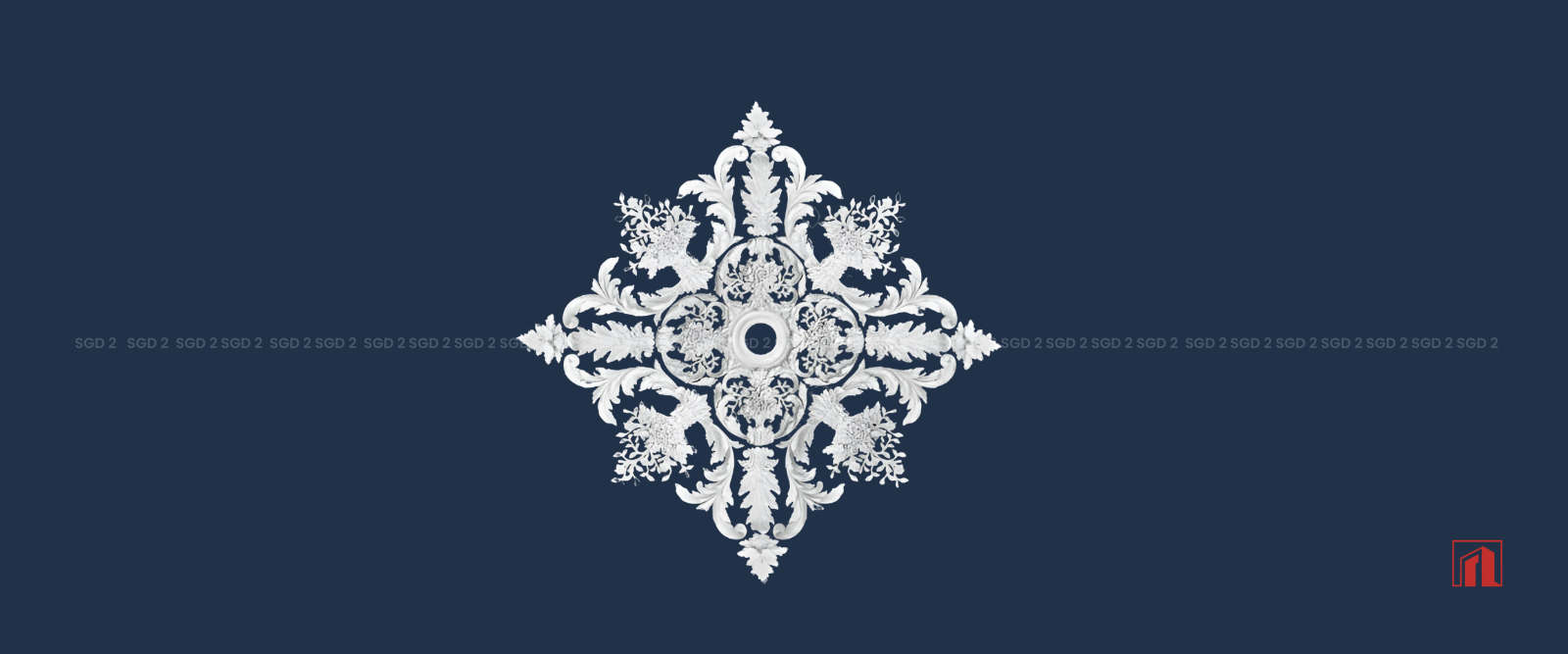 Gypsum Plaster Ceiling Rose Design & Model: SGD-2