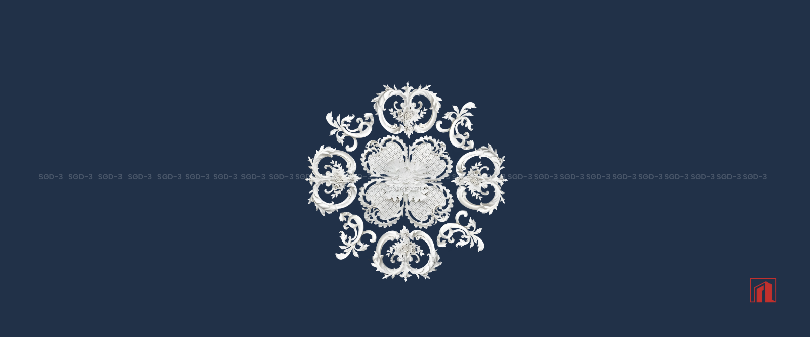 Gypsum Plaster Ceiling Rose Design & Model: SGD-3